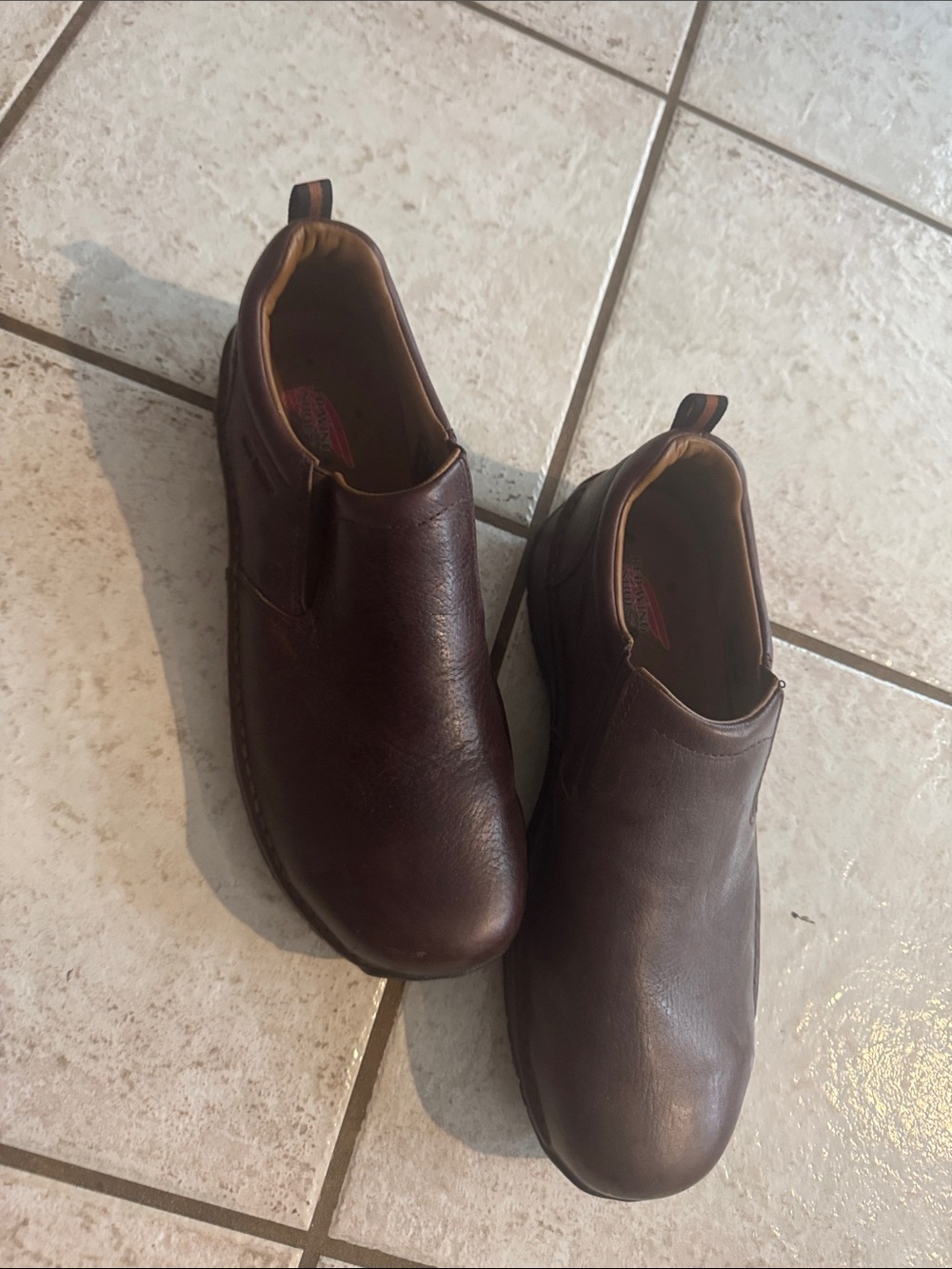 Men's Red Wing Slip-On Leather Steel Toe
